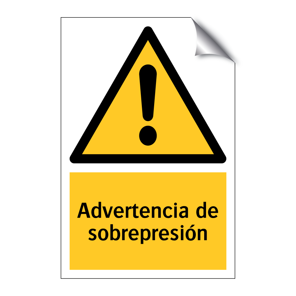 Advertencia de sobrepresión