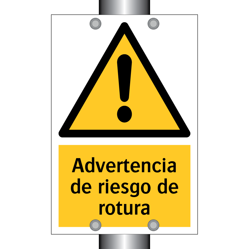 Advertencia de riesgo de rotura