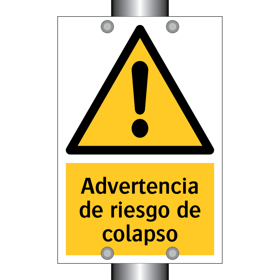 Advertencia de riesgo de colapso