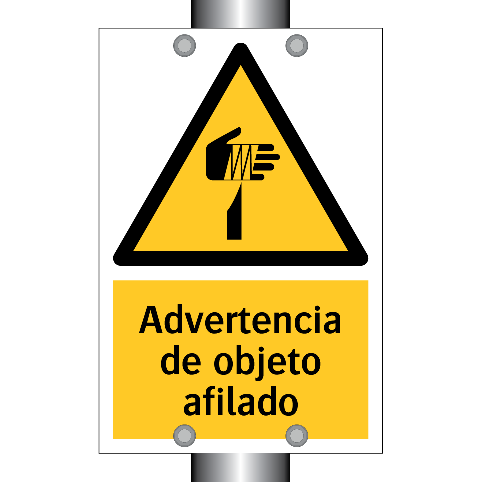 Advertencia de objeto afilado