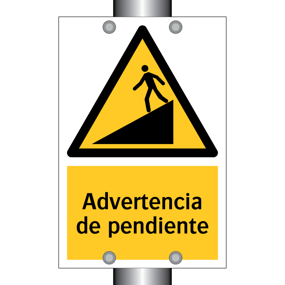 Advertencia de pendiente