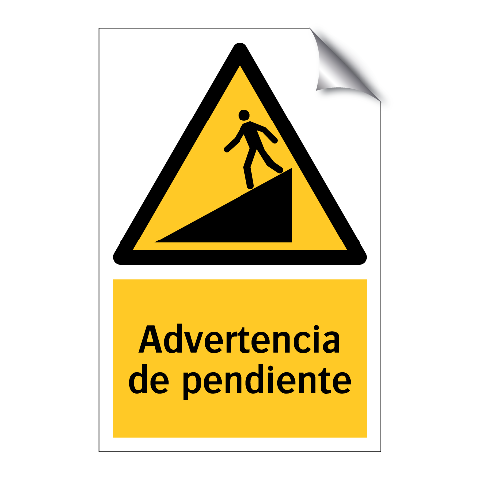 Advertencia de pendiente