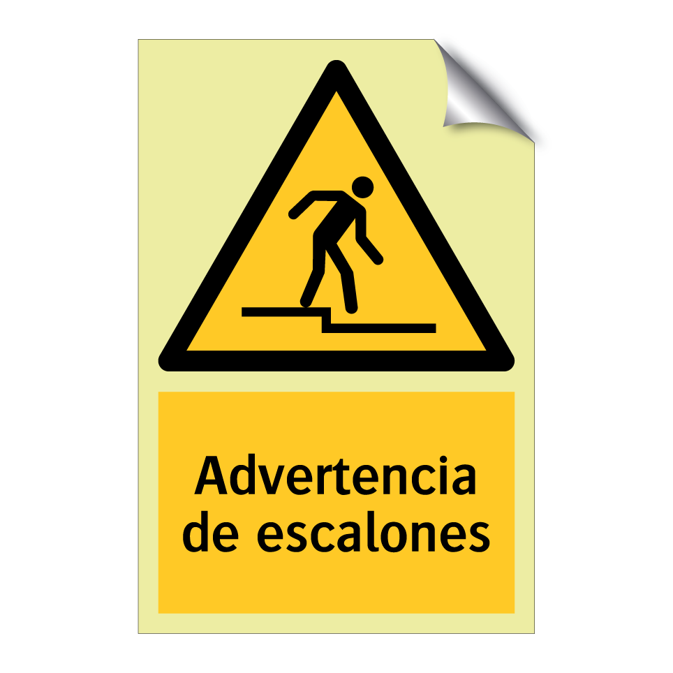 Advertencia de escalones