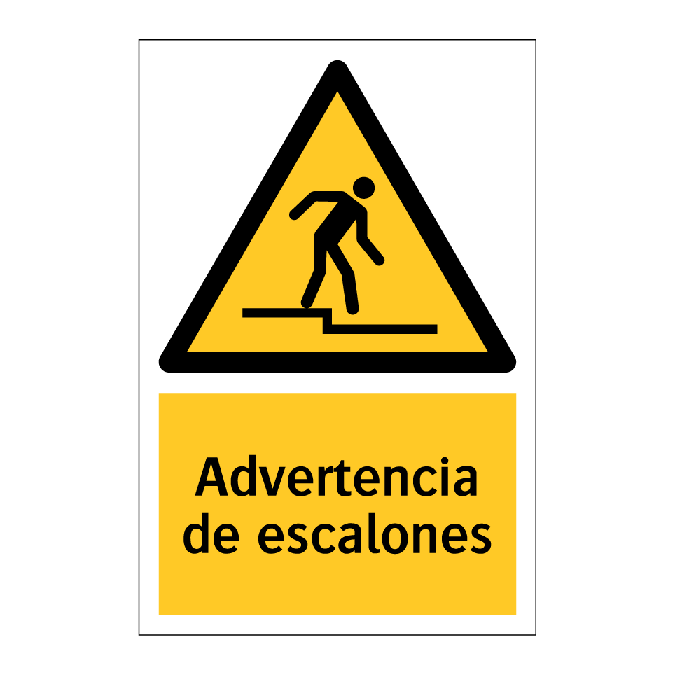 Advertencia de escalones
