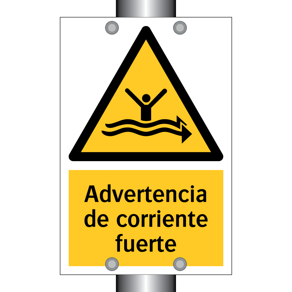 Advertencia de corriente fuerte