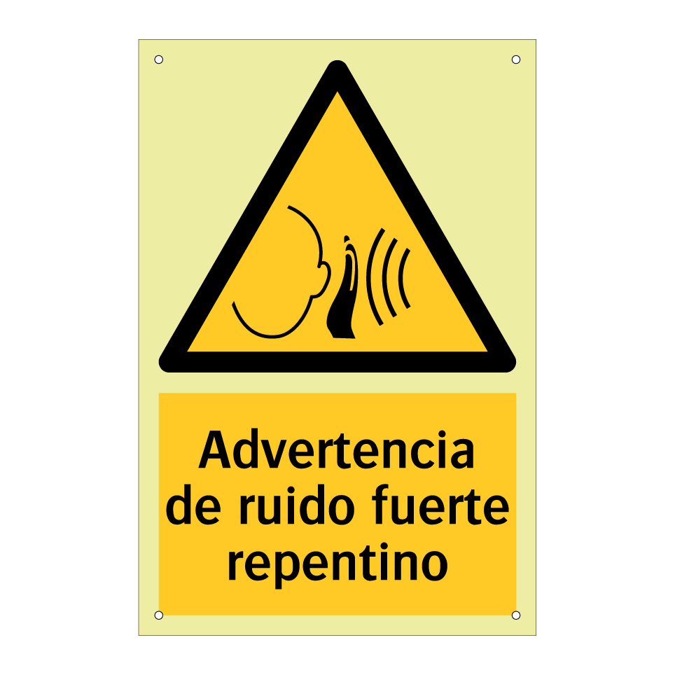 Advertencia de ruido fuerte repentino