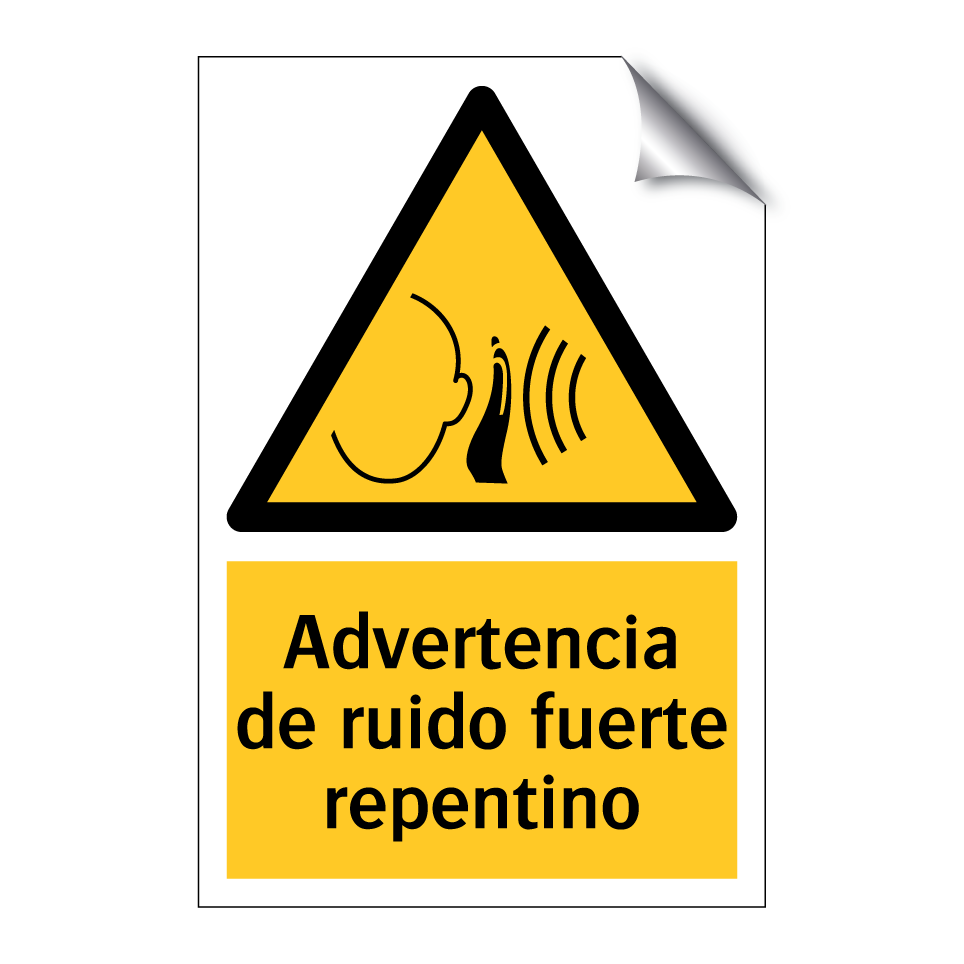 Advertencia de ruido fuerte repentino