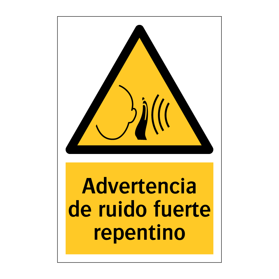 Advertencia de ruido fuerte repentino