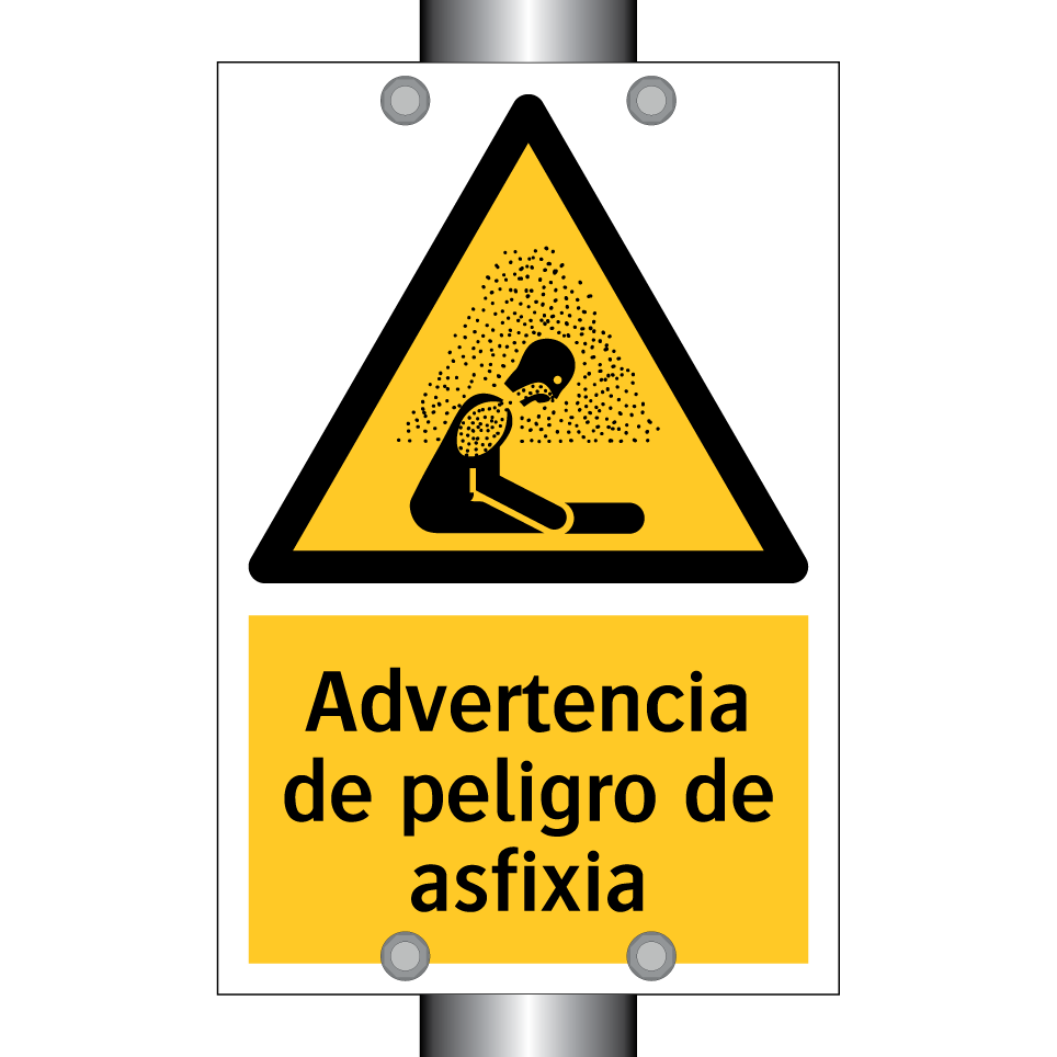 Advertencia de peligro de asfixia