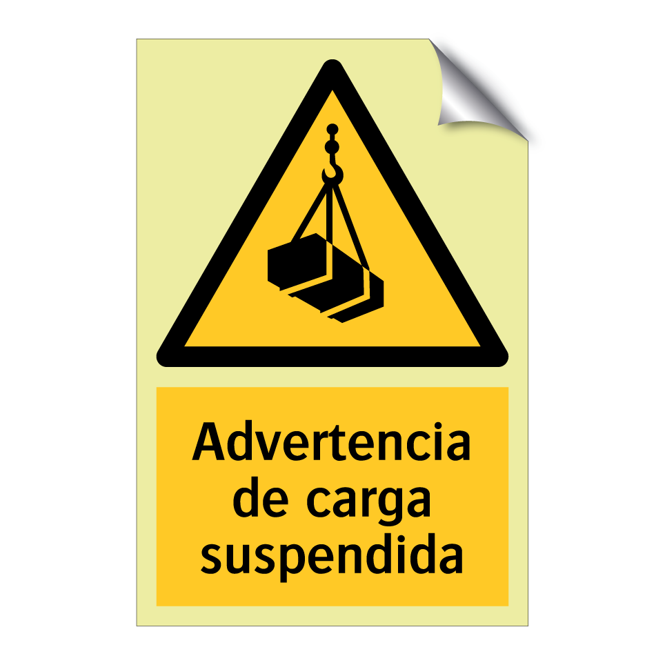 Advertencia de carga suspendida