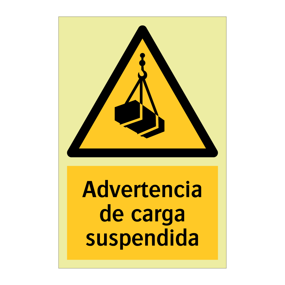 Advertencia de carga suspendida