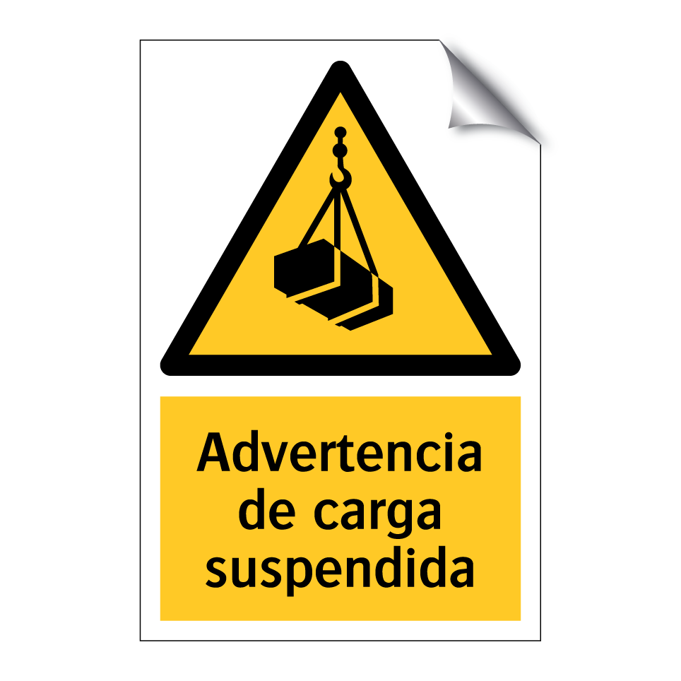 Advertencia de carga suspendida
