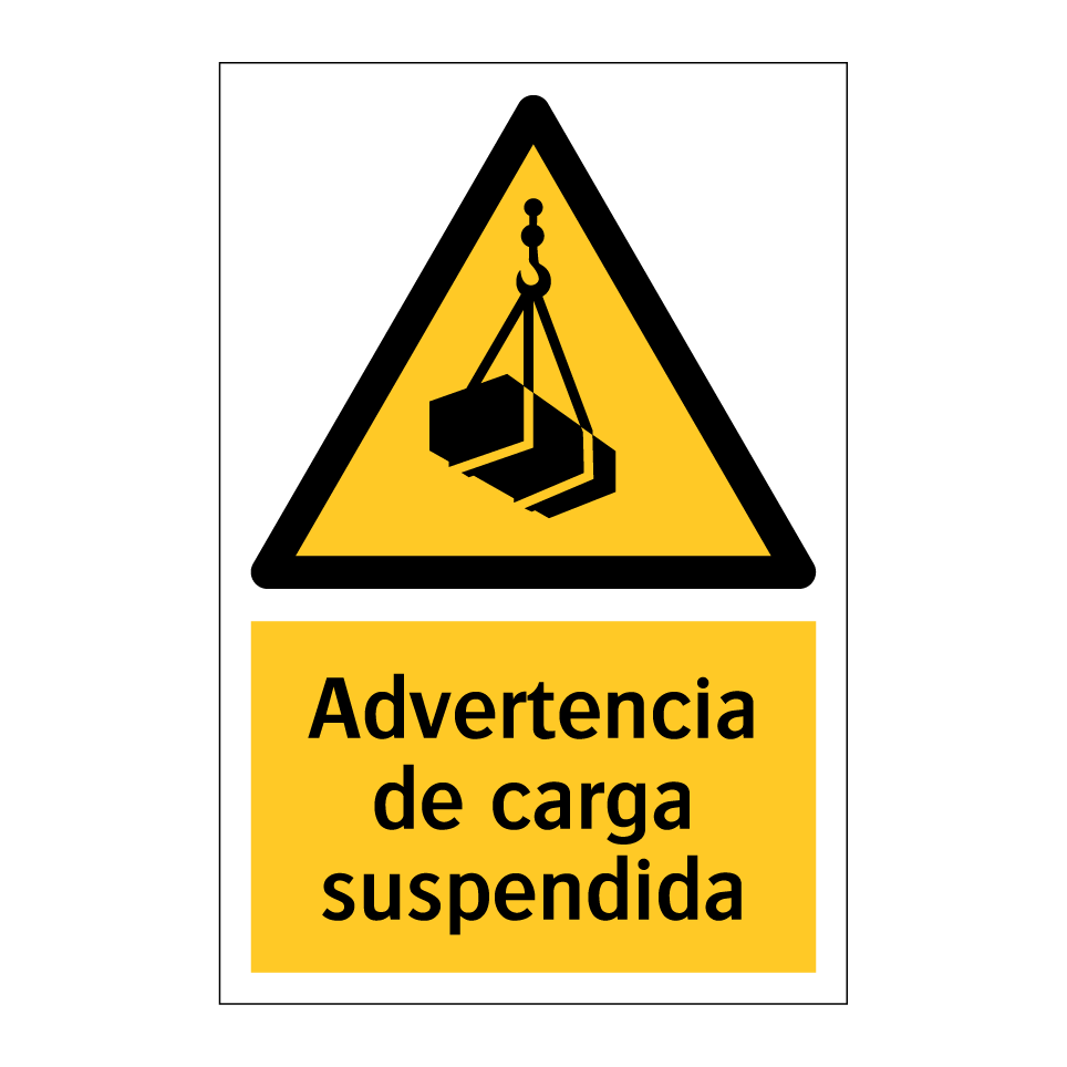 Advertencia de carga suspendida
