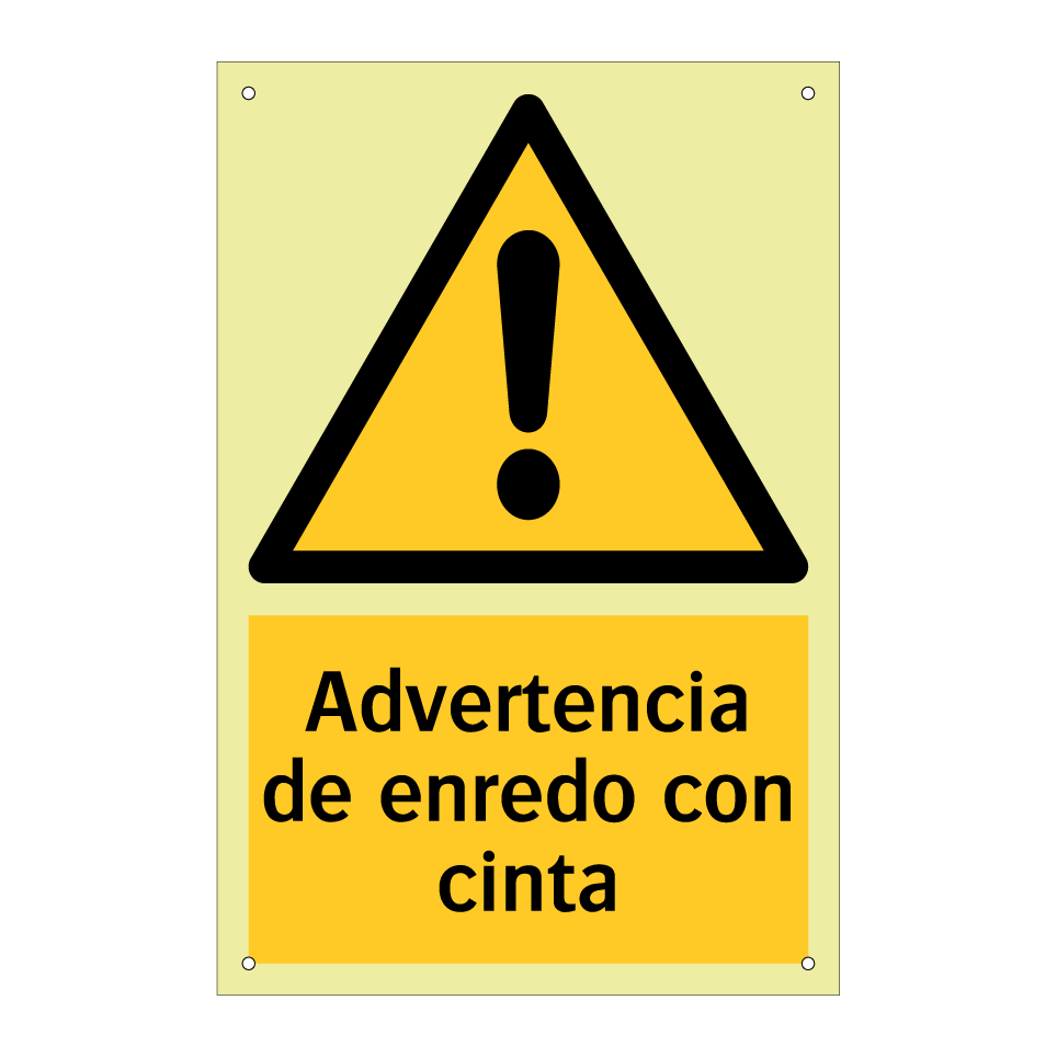 Advertencia de enredo con cinta