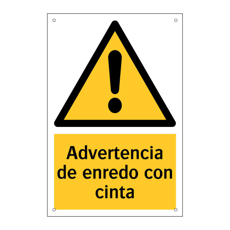 Advertencia de enredo con cinta