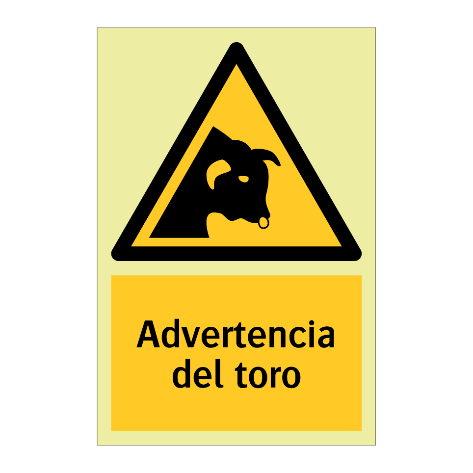 Advertencia del toro
