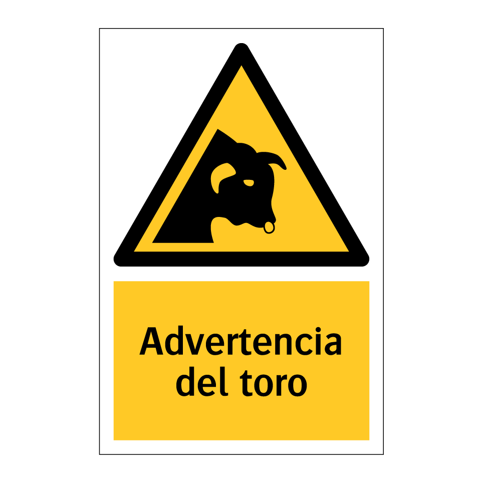 Advertencia del toro