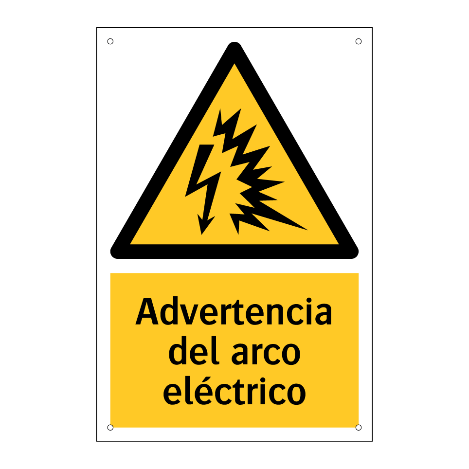 Advertencia del arco eléctrico