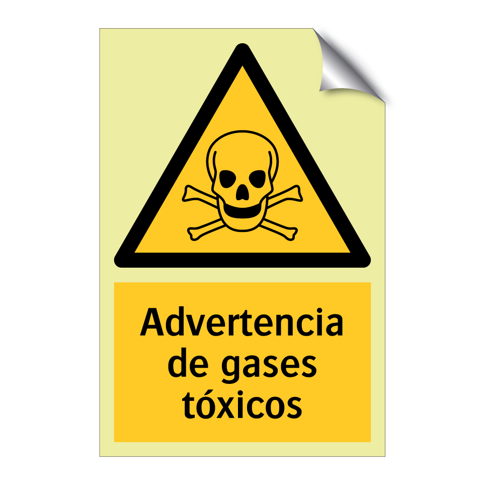 Advertencia de gases tóxicos