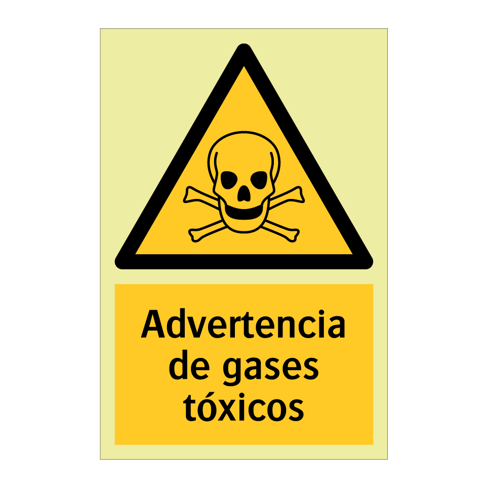 Advertencia de gases tóxicos