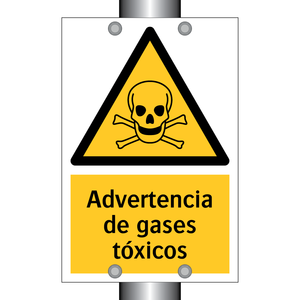 Advertencia de gases tóxicos