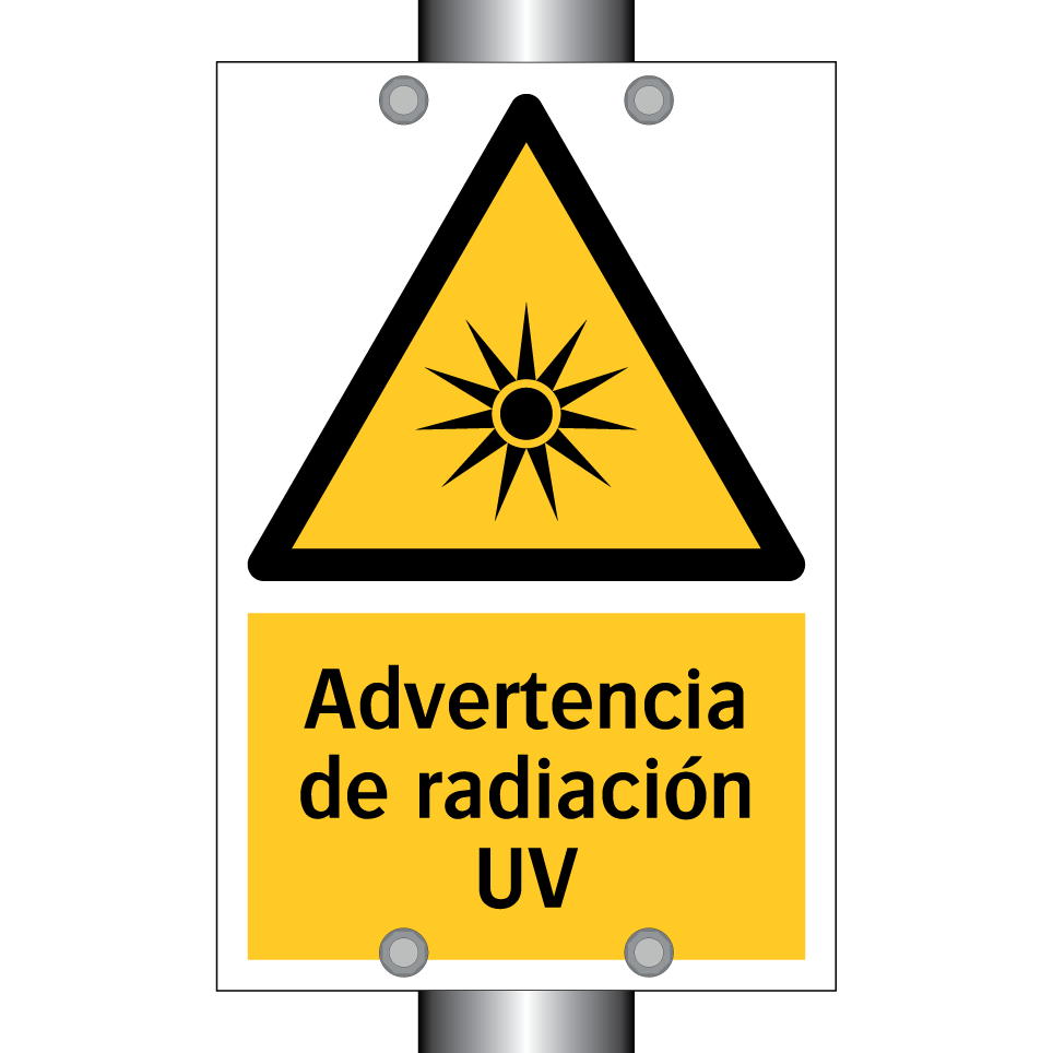Advertencia de radiación UV
