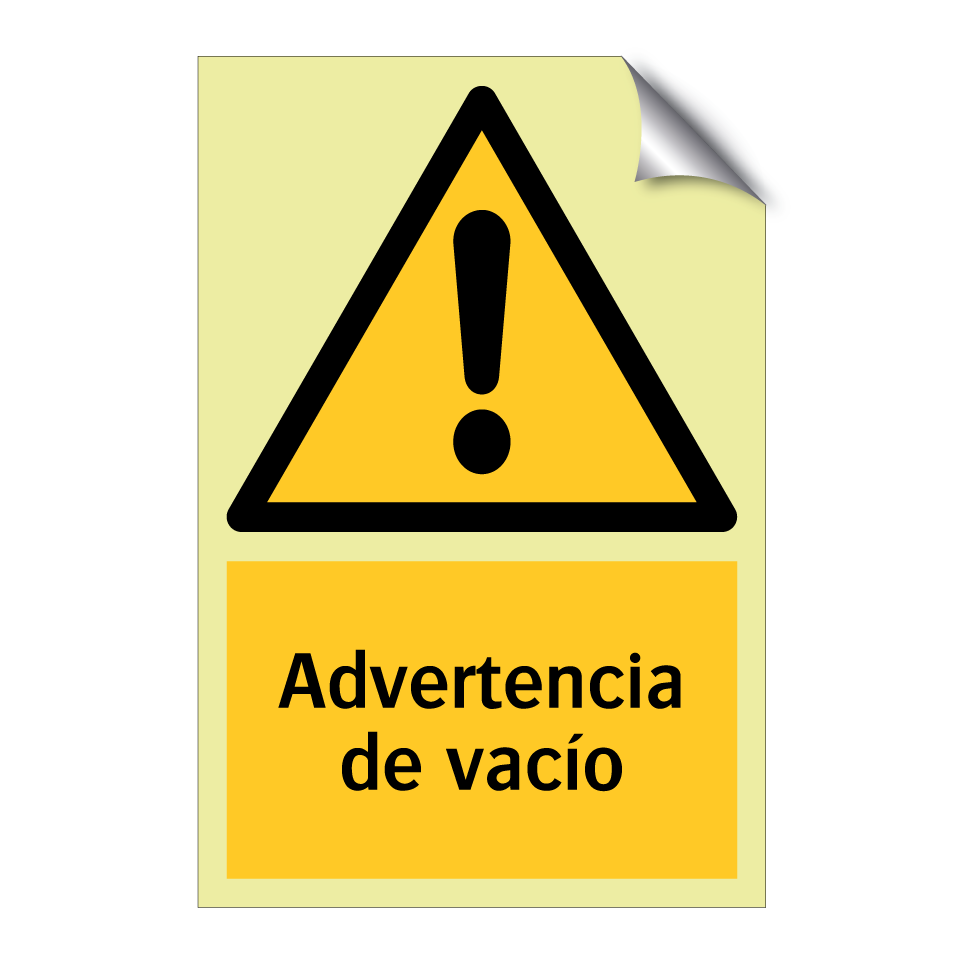 Advertencia de vacío