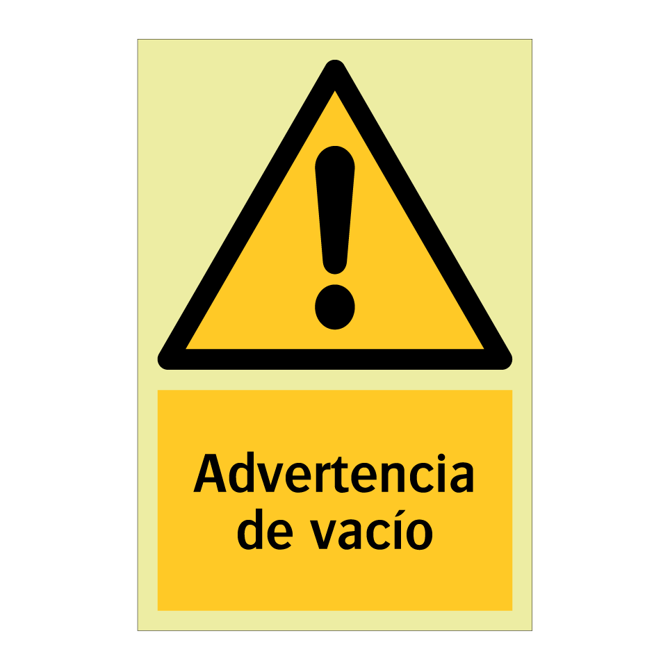 Advertencia de vacío