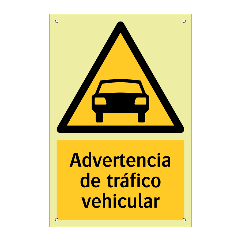 Advertencia de tráfico vehicular