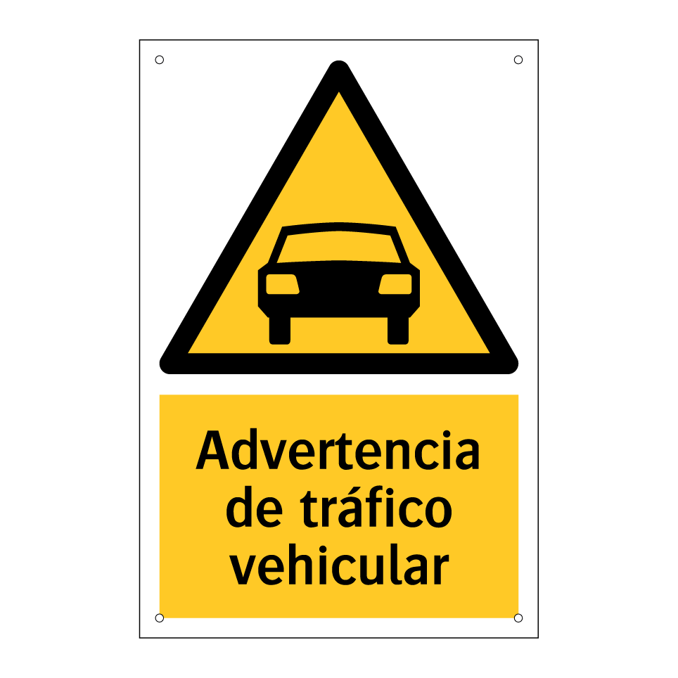 Advertencia de tráfico vehicular