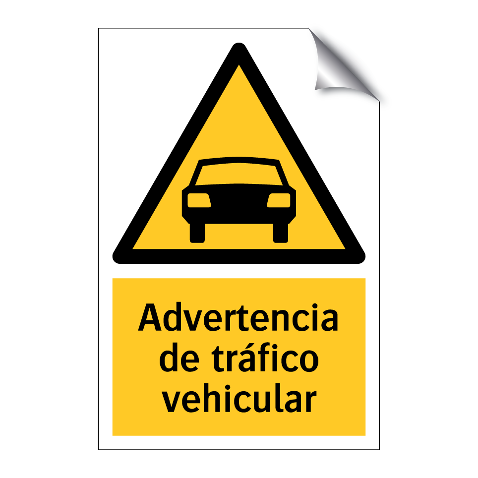 Advertencia de tráfico vehicular