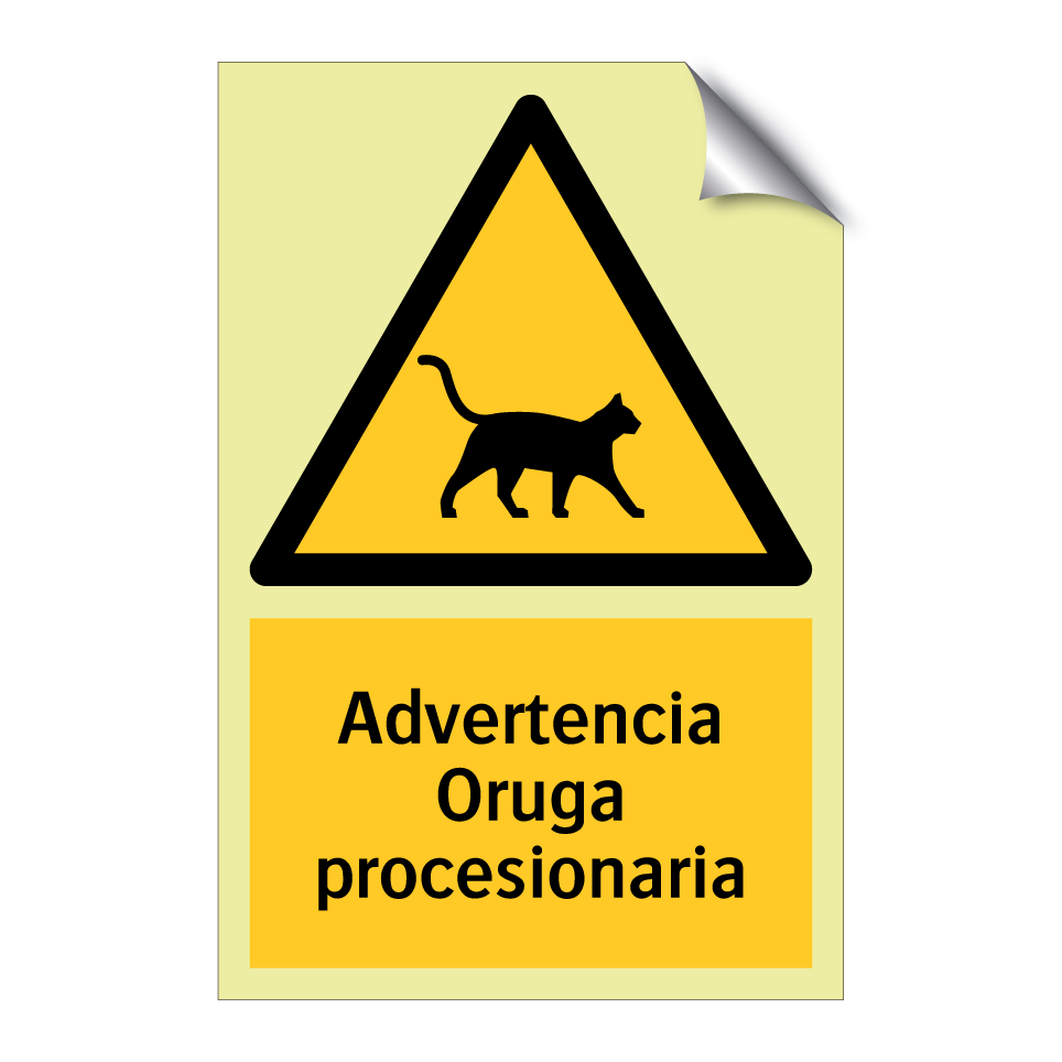 Advertencia Oruga procesionaria