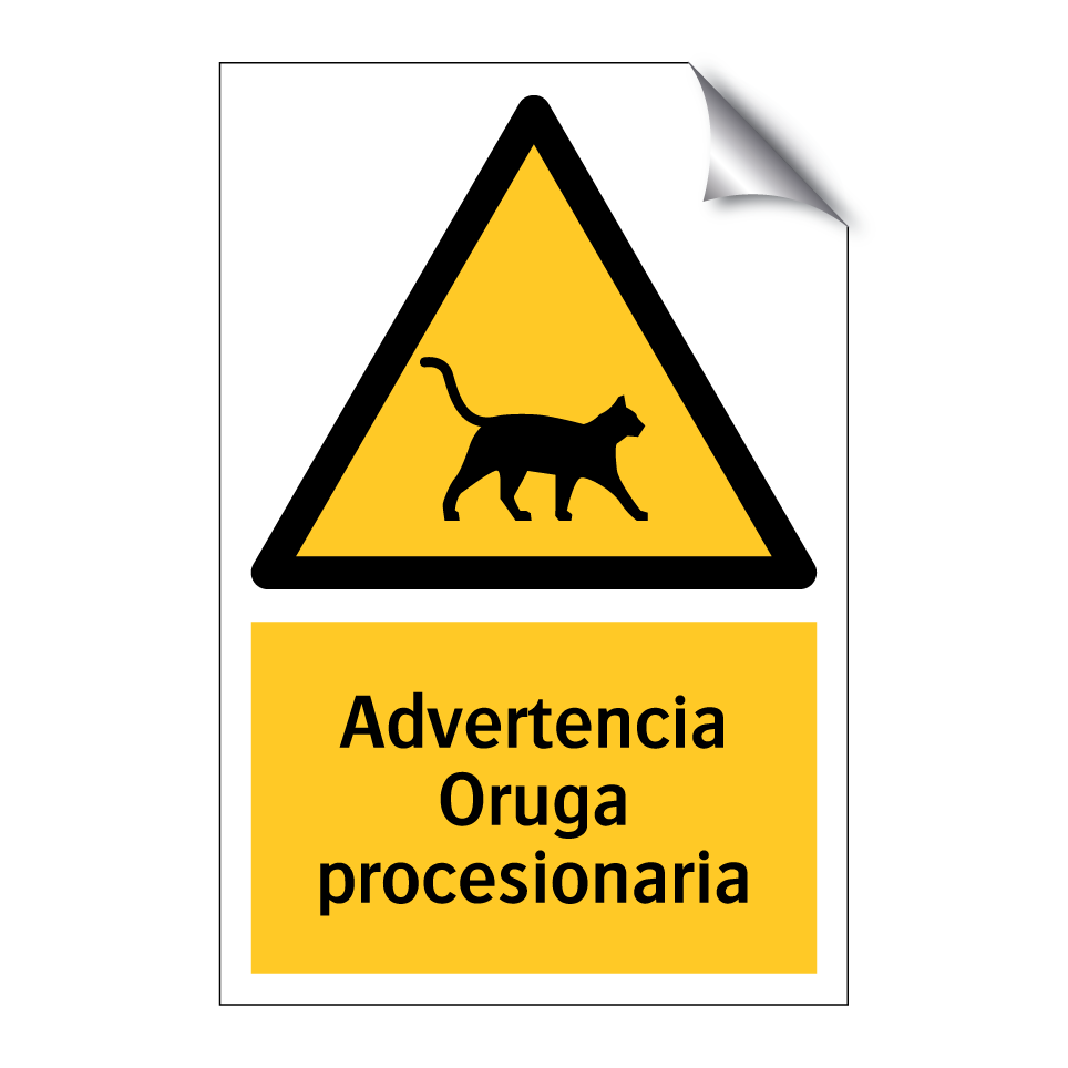 Advertencia Oruga procesionaria