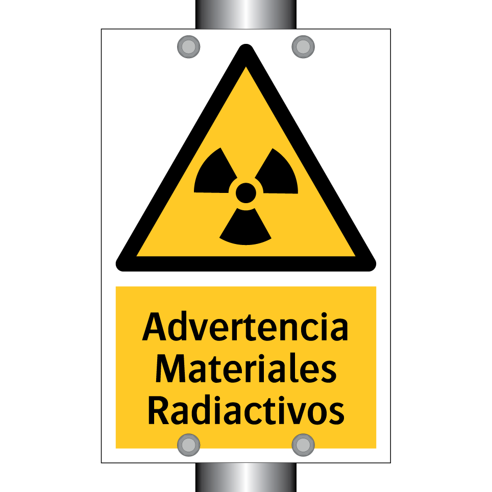 Advertencia Materiales Radiactivos
