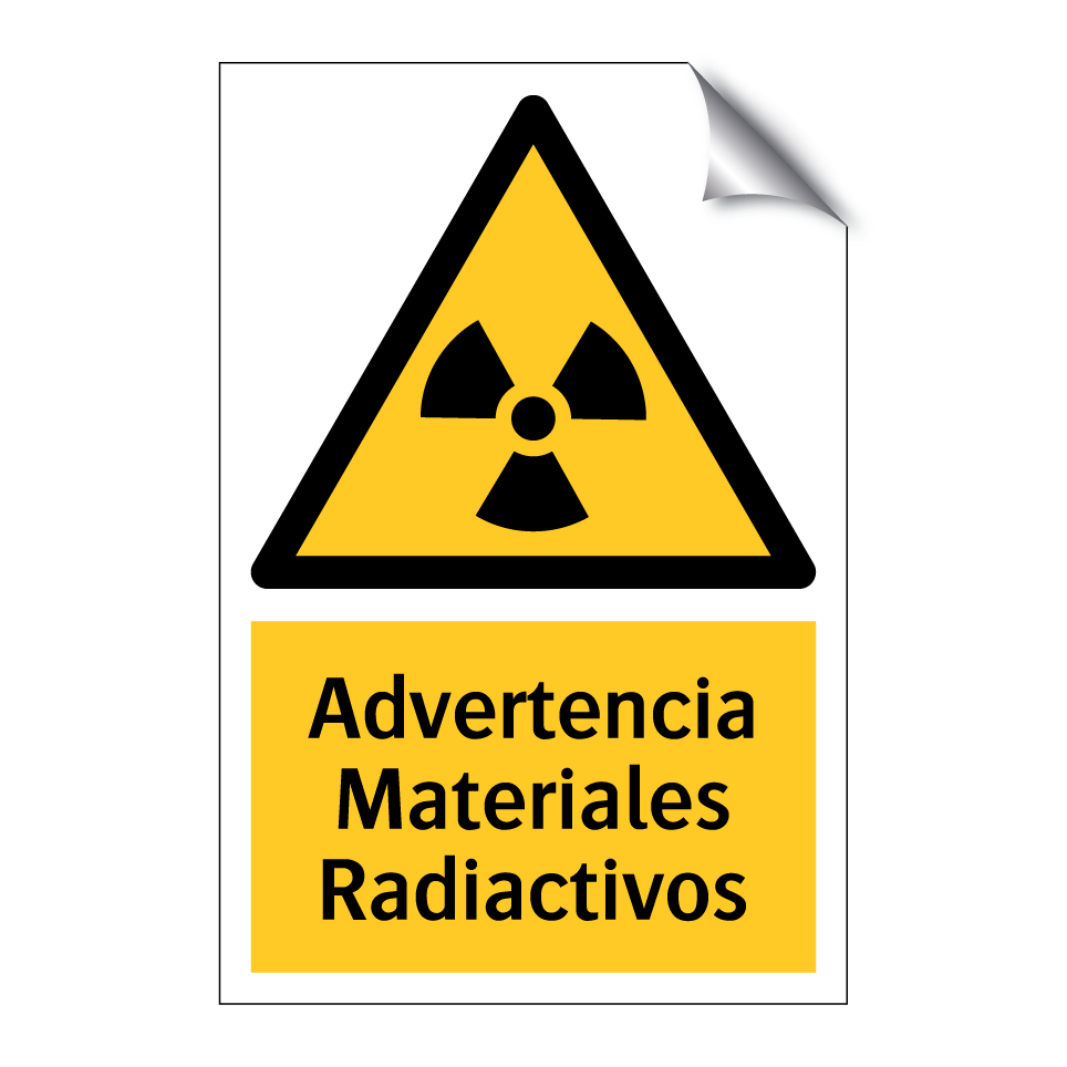 Advertencia Materiales Radiactivos