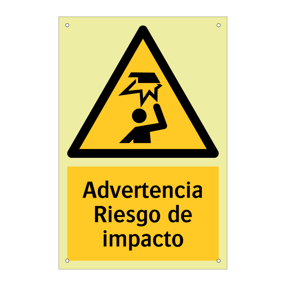 Advertencia Riesgo de impacto