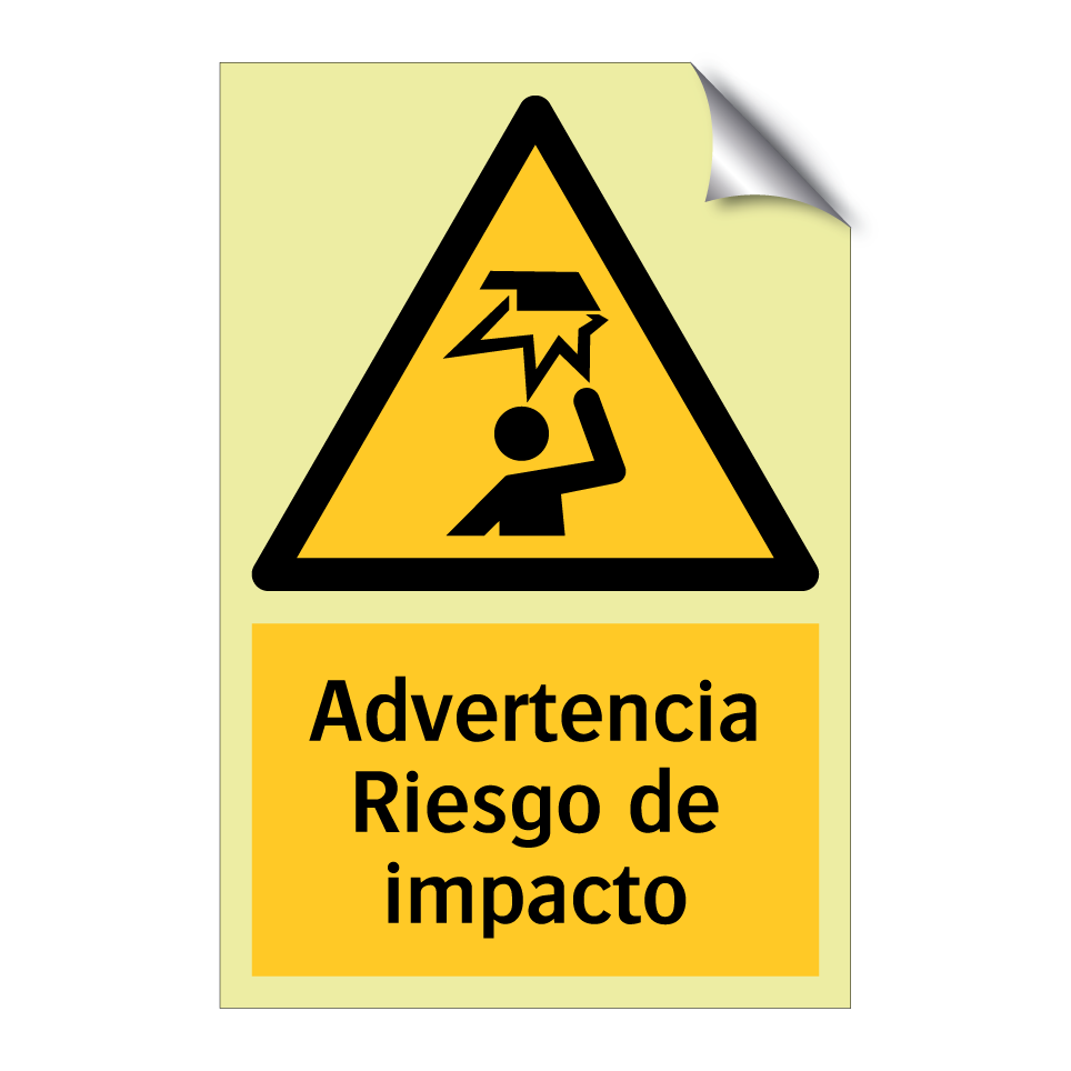 Advertencia Riesgo de impacto