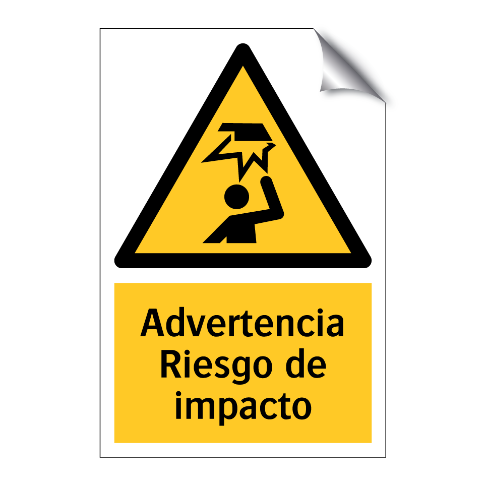 Advertencia Riesgo de impacto