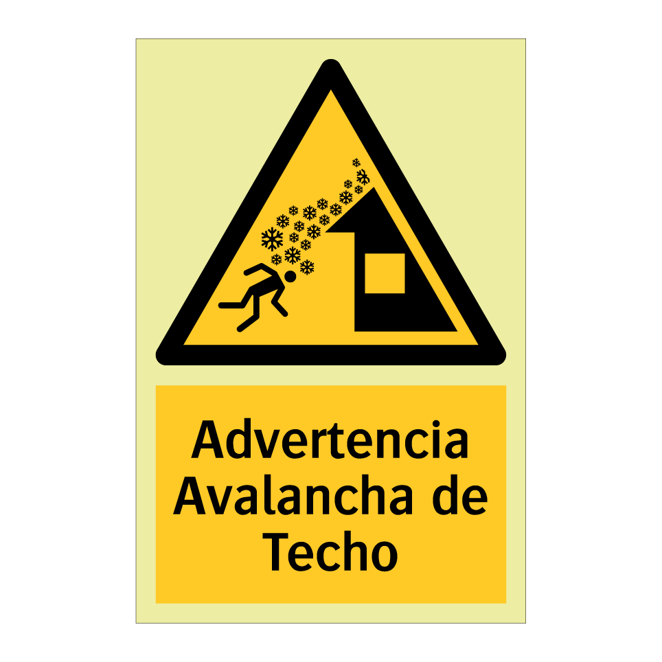 Advertencia Avalancha de Techo