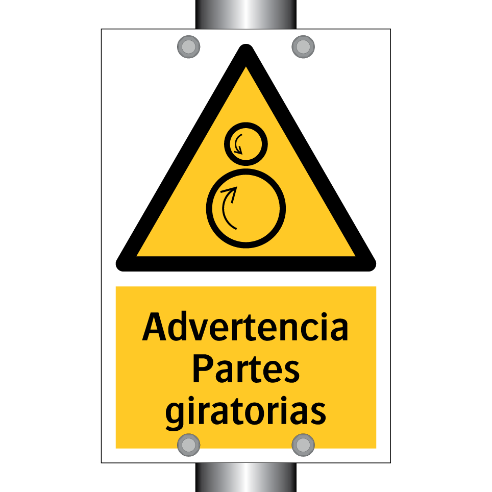 Advertencia Partes giratorias