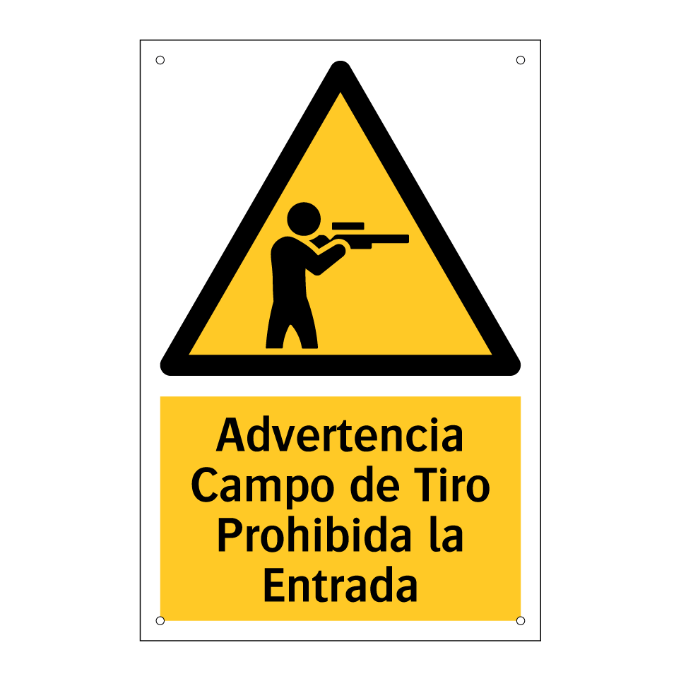 Advertencia Campo de Tiro Prohibida la Entrada