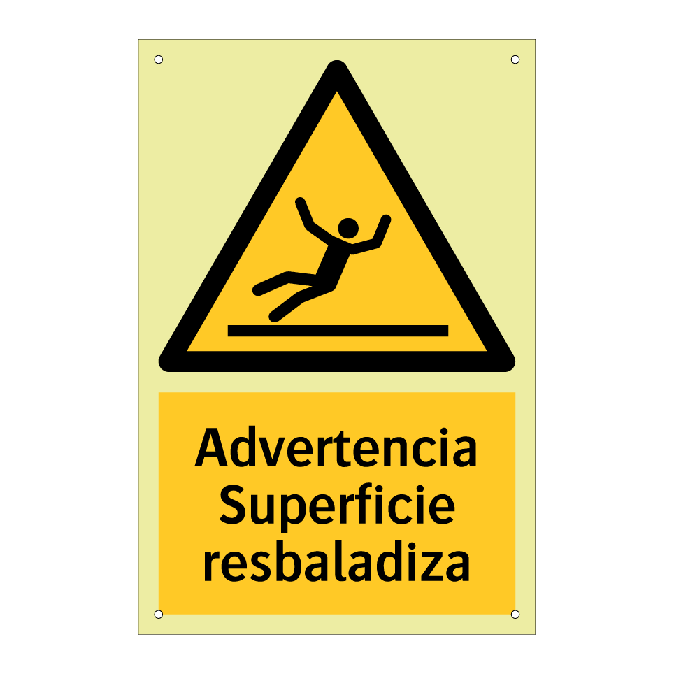 Advertencia Superficie resbaladiza