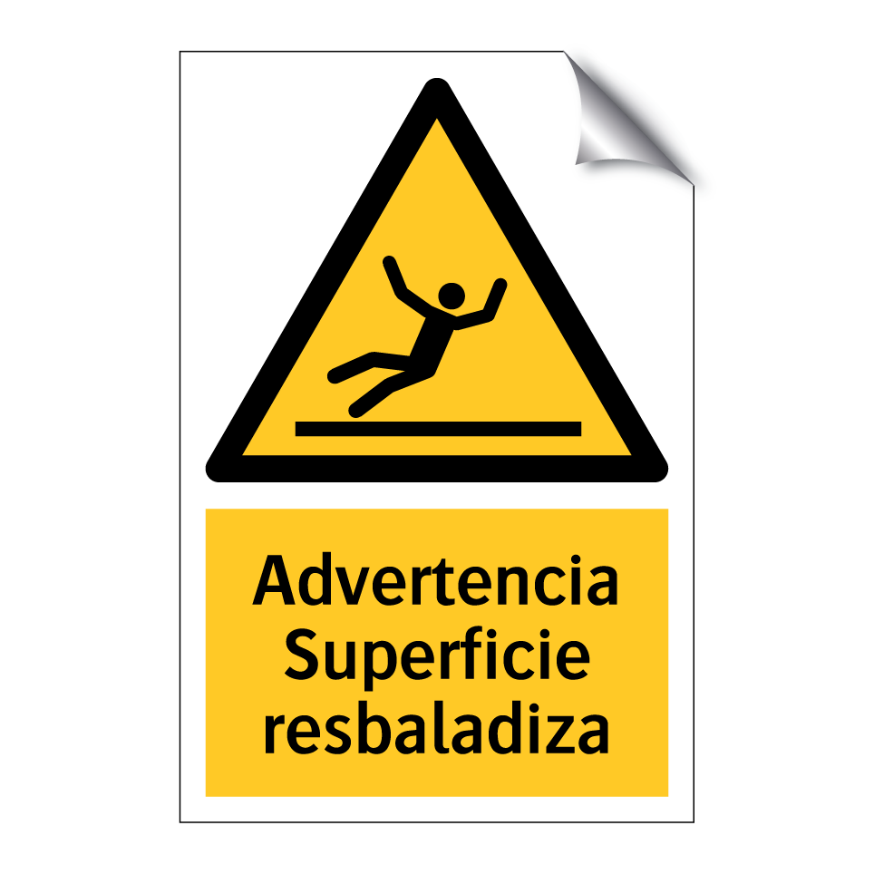 Advertencia Superficie resbaladiza