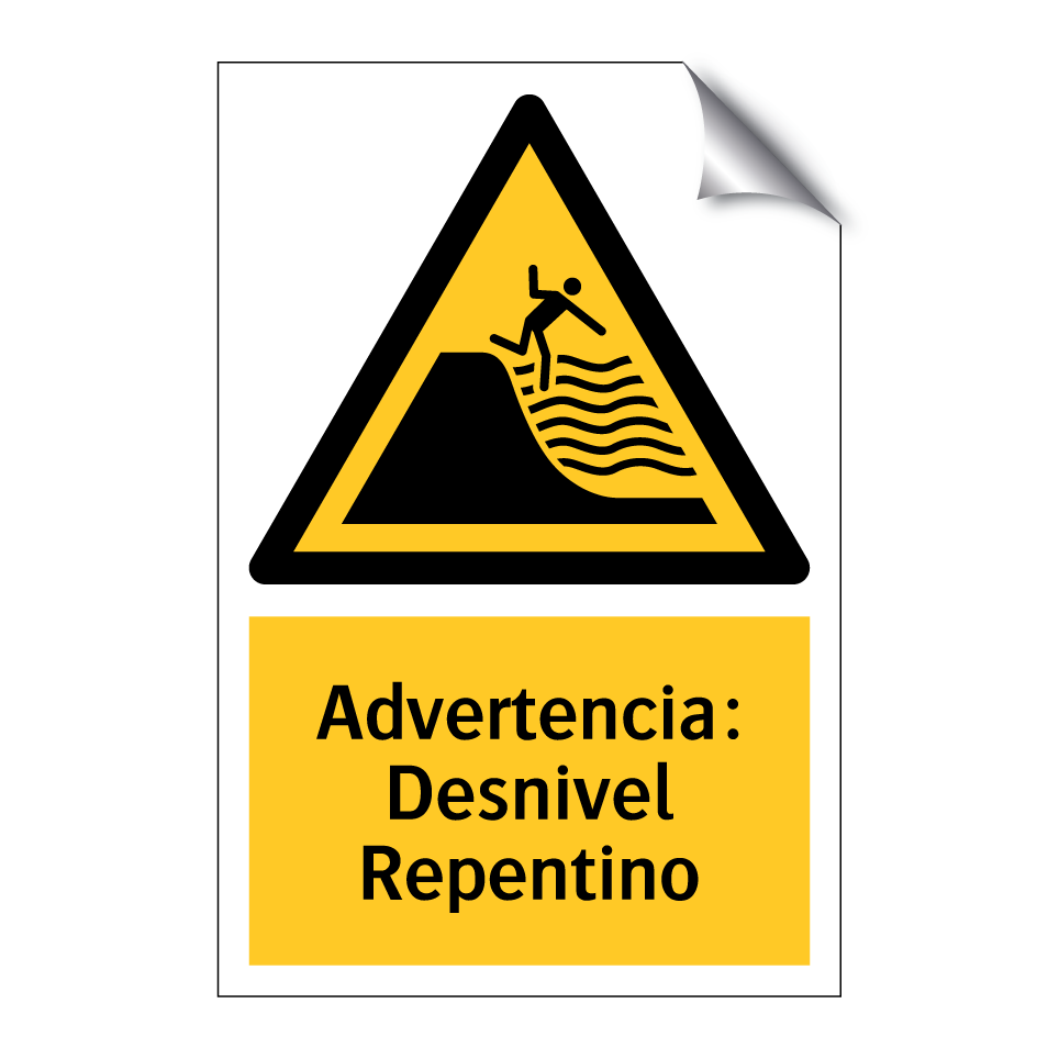 Advertencia: Desnivel Repentino