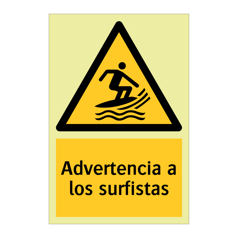 Advertencia a los surfistas
