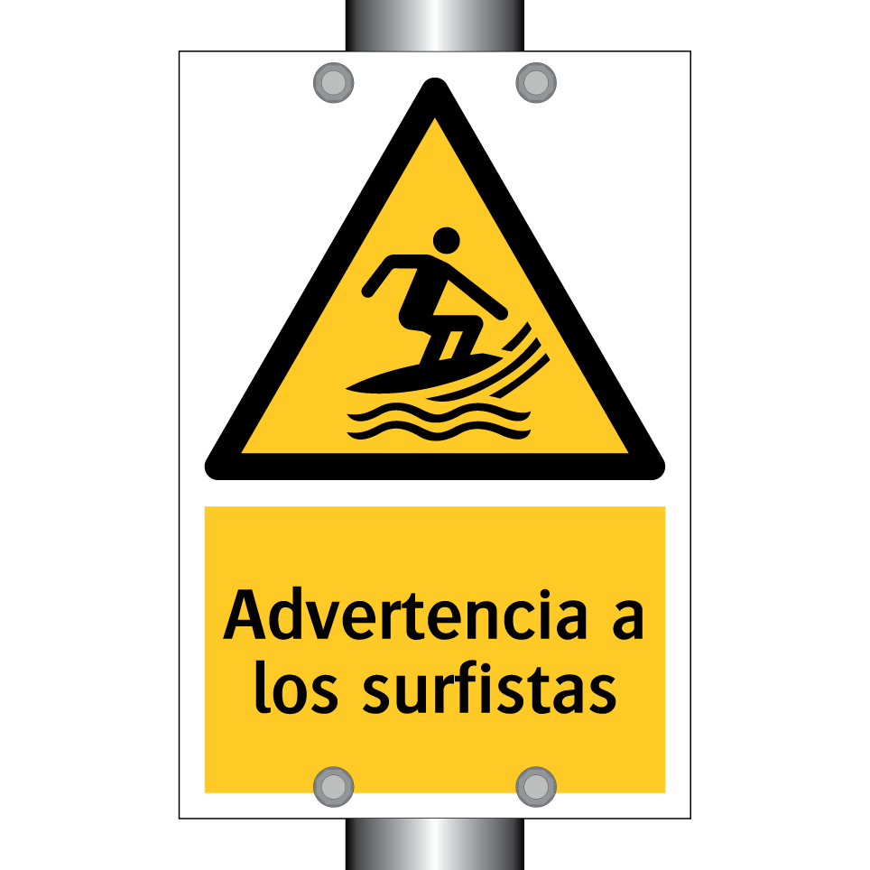 Advertencia a los surfistas