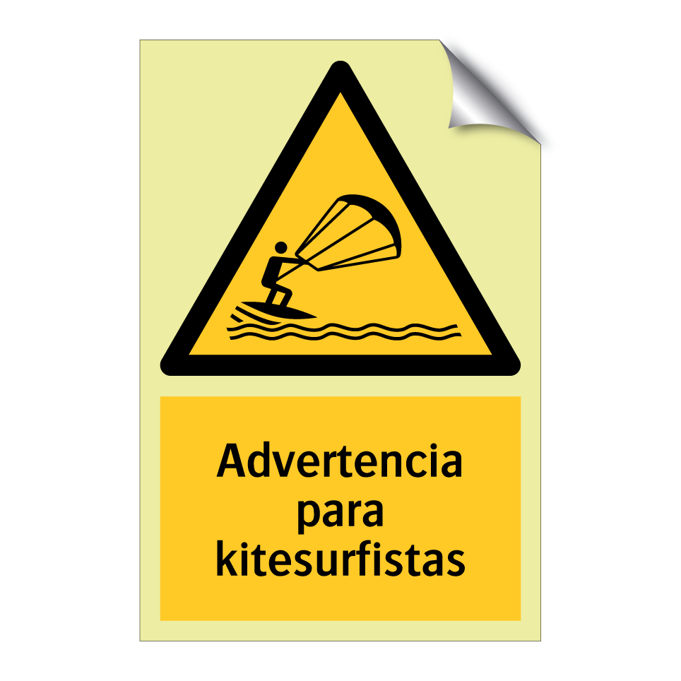 Advertencia para kitesurfistas