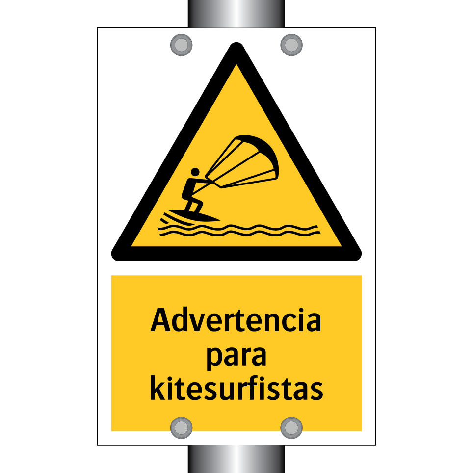 Advertencia para kitesurfistas