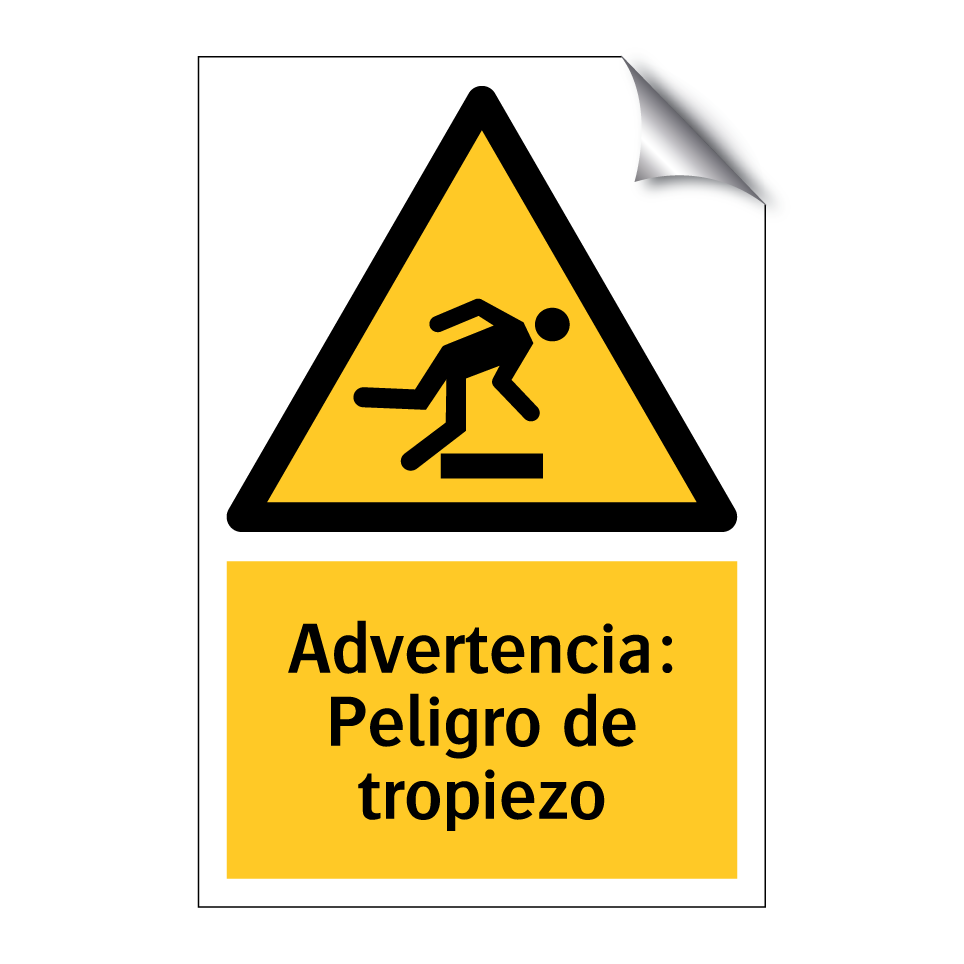 Advertencia: Peligro de tropiezo