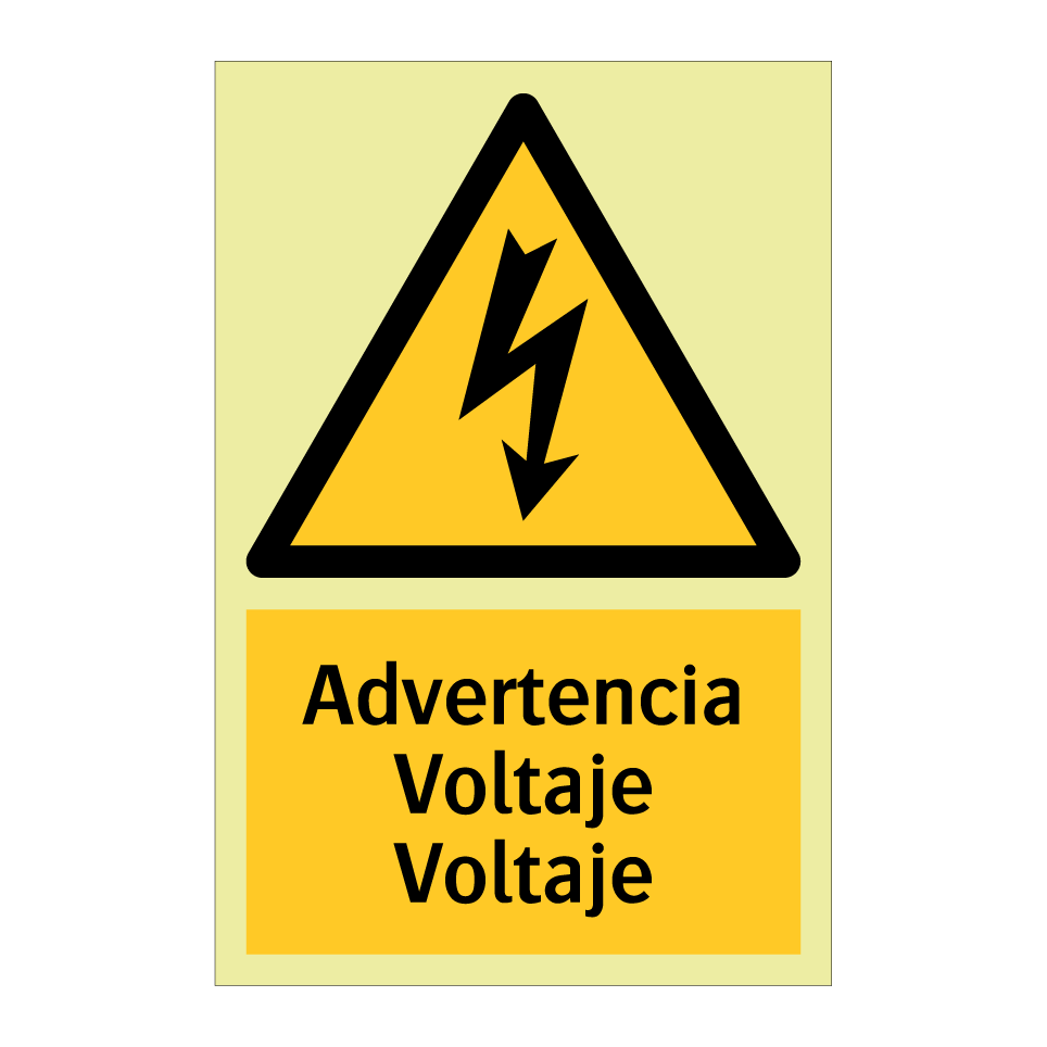 Advertencia Voltaje Voltaje